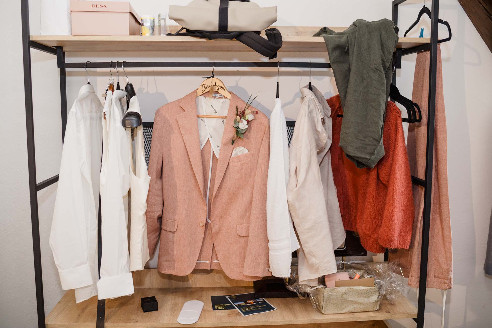 Hochzeit, Bamberg, Getting Ready, Braut, Braeutigam, Anzug, Kleidung