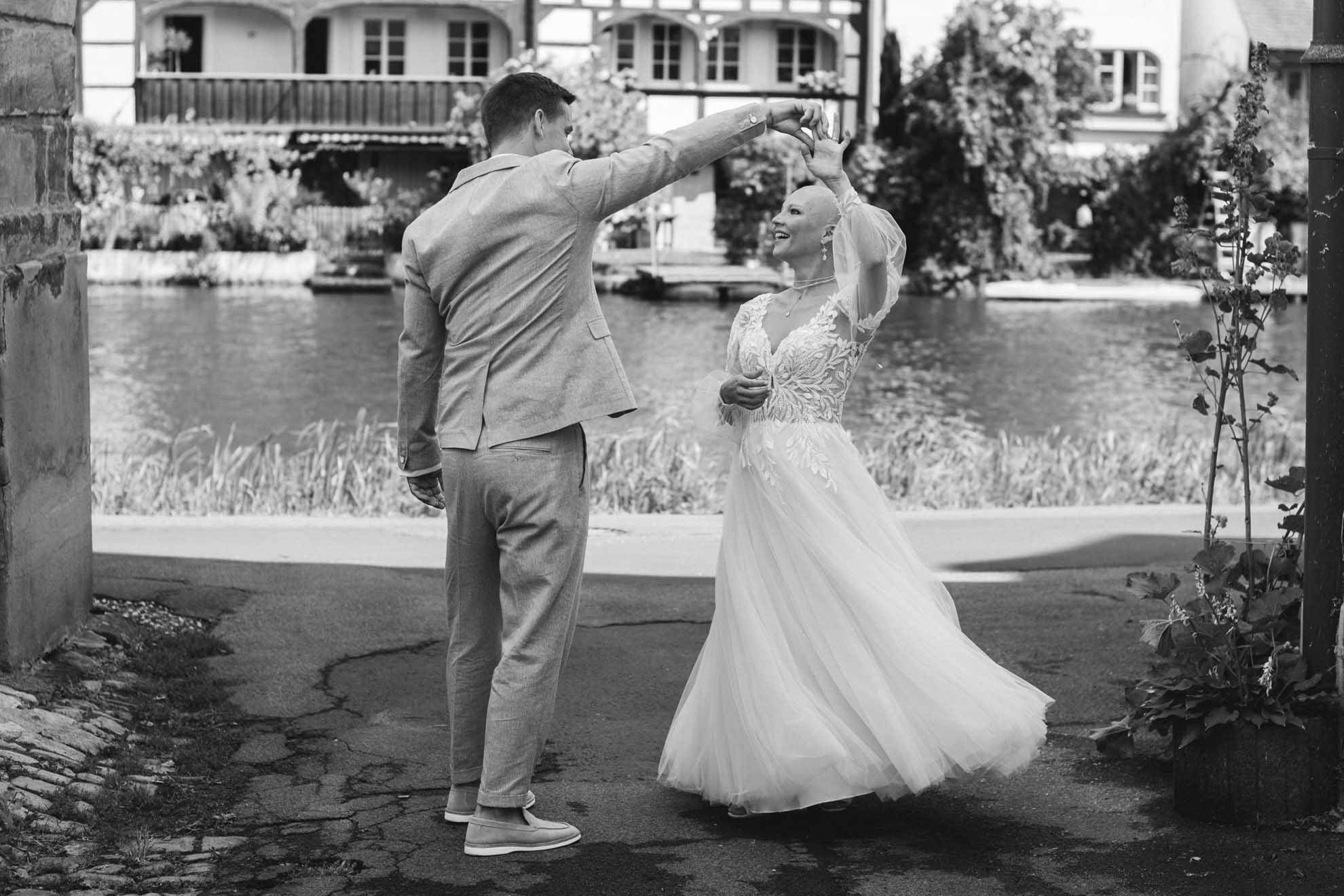 Hochzeit, Brautpaar Shooting, Bamberg, Klein Venedig,